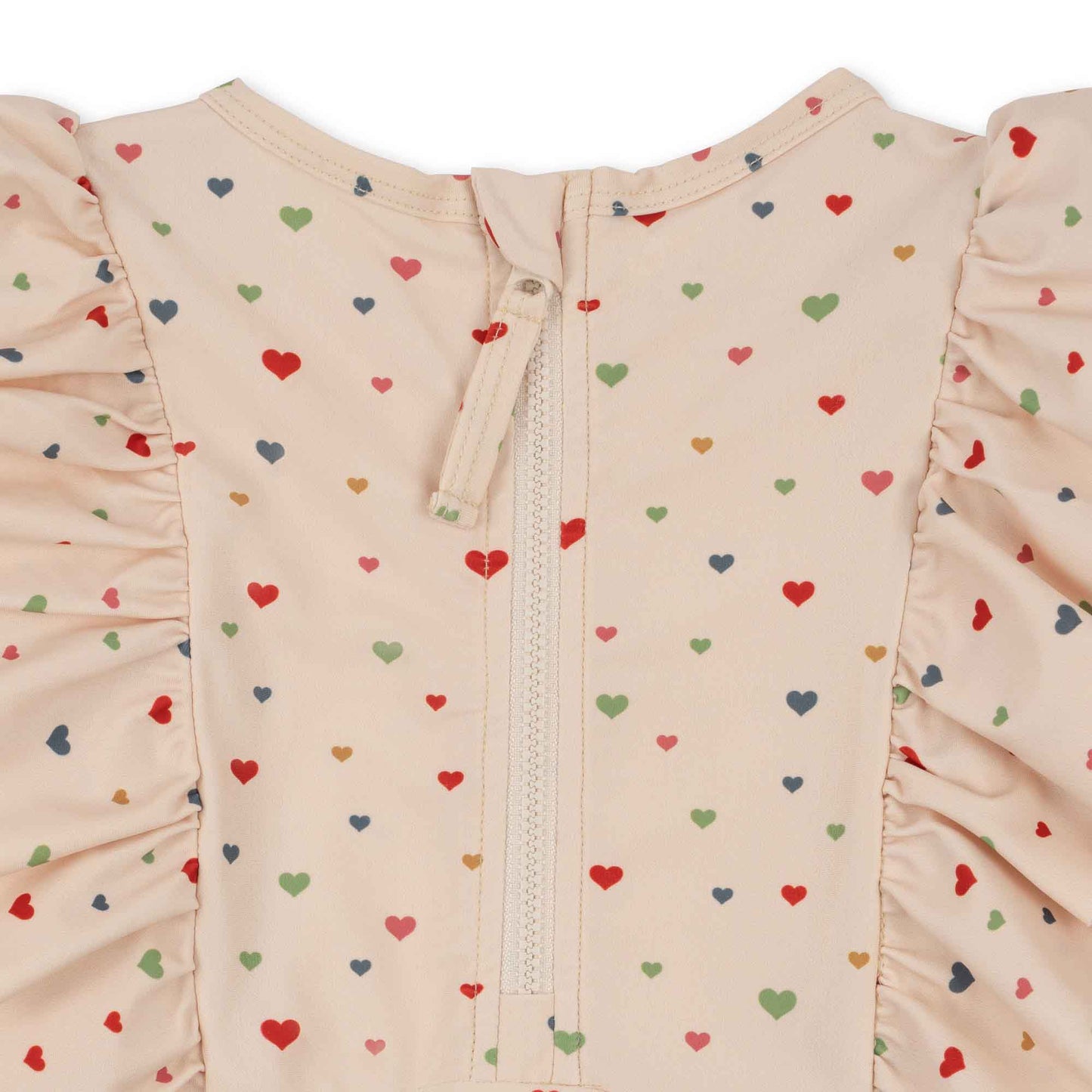 Konges Sløjd : Maillot de bain une pièce Manuca Frill Onesie "Multi hearts"