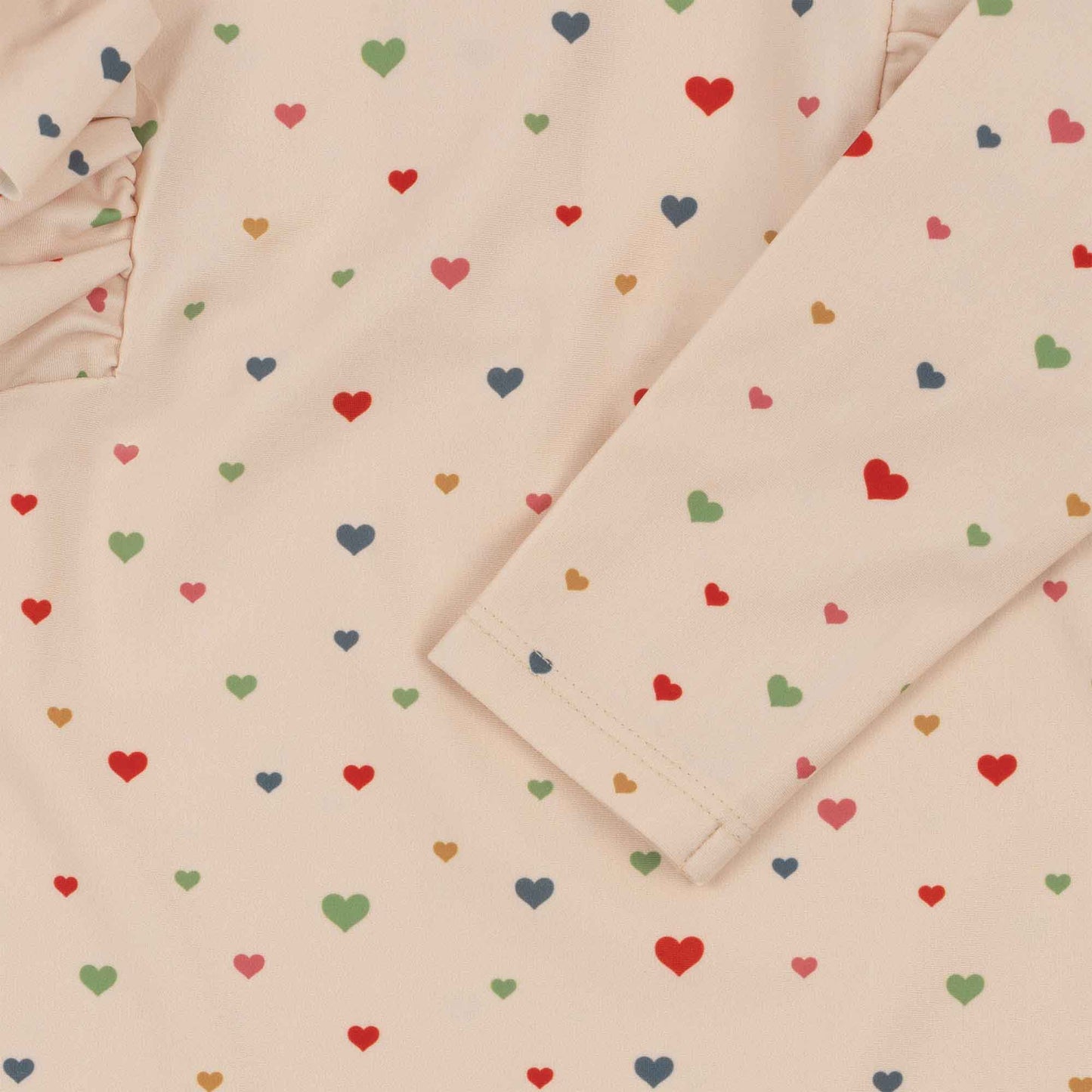 Konges Sløjd : Maillot de bain une pièce Manuca Frill Onesie "Multi hearts"