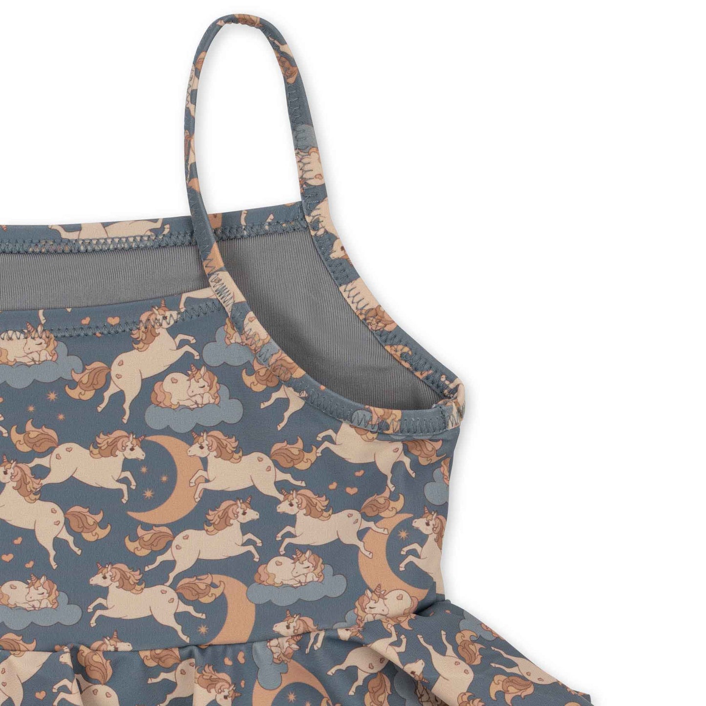 Konges Sløjd : Maillot de bain Manuca Frill "Unicorn Blue"