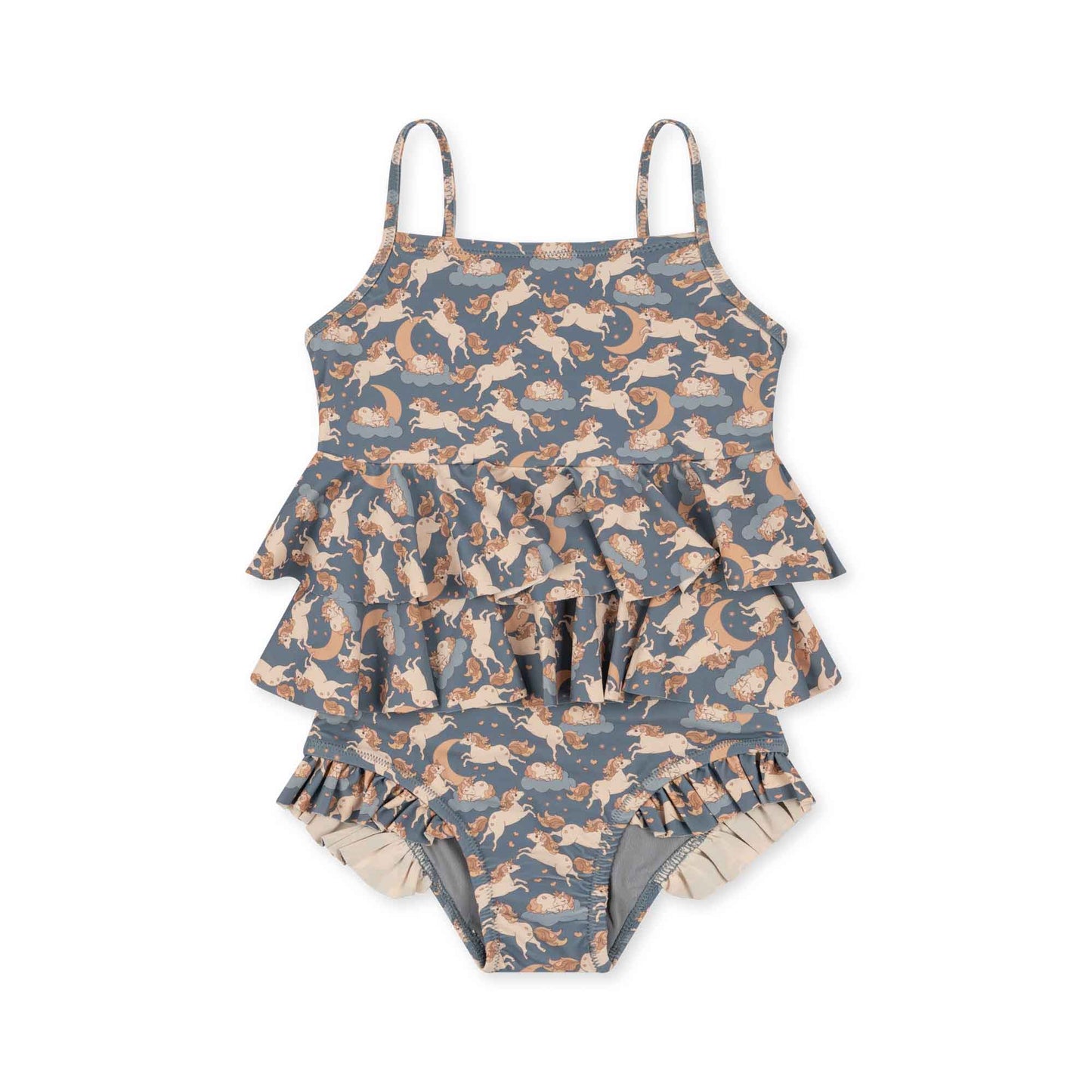 Konges Sløjd : Maillot de bain Manuca Frill "Unicorn Blue"