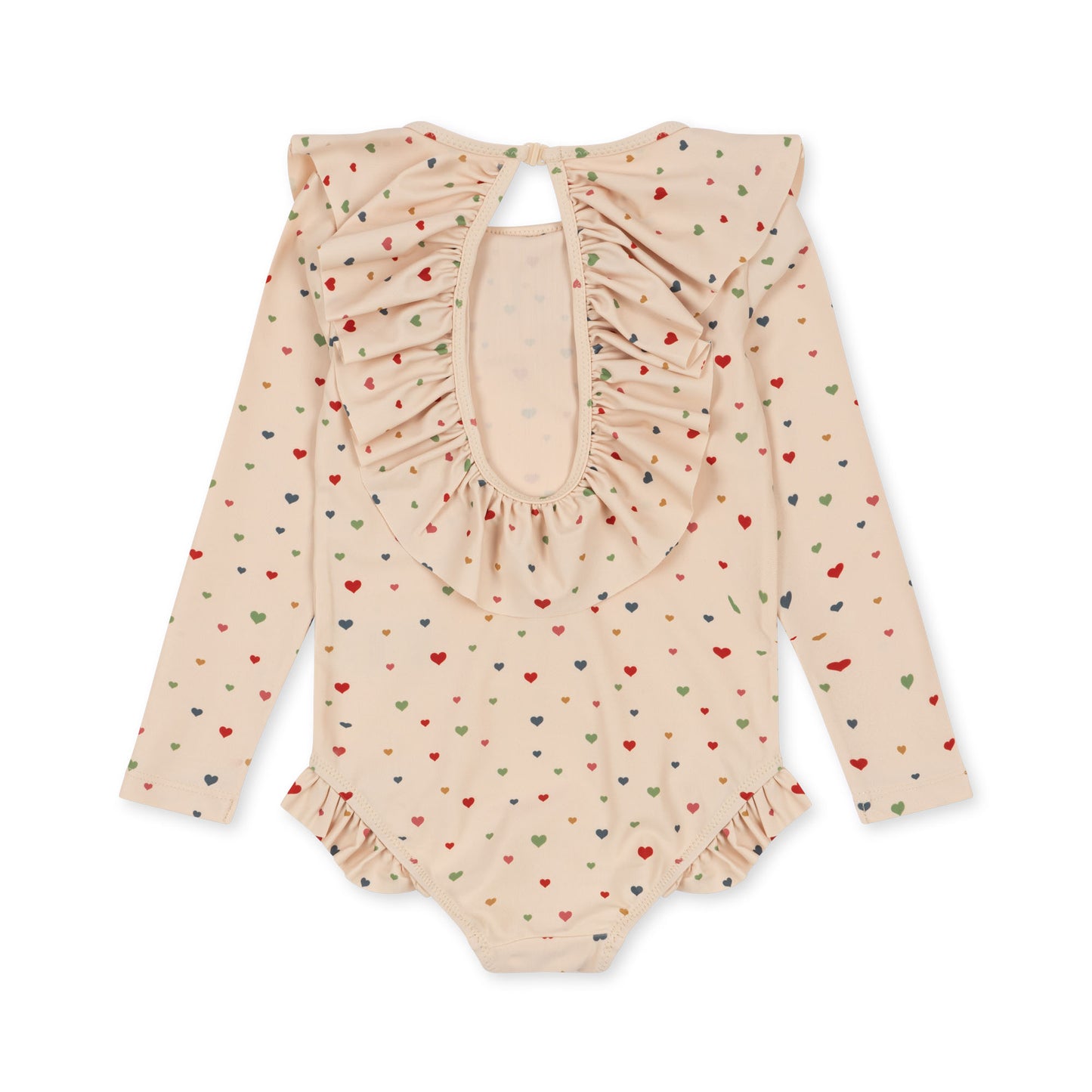 Konges Sløjd : Maillot de bain Manuca LS Frill "Multi hearts"