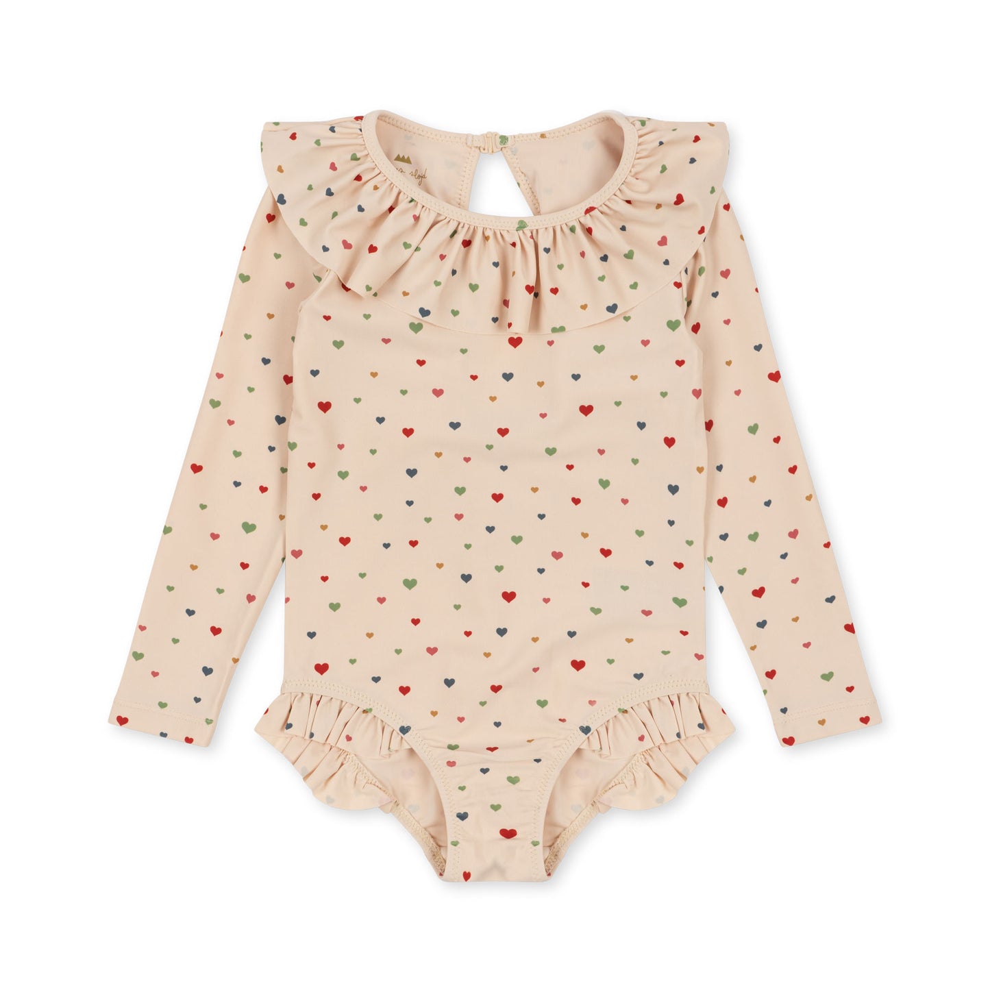 Konges Sløjd : Maillot de bain Manuca LS Frill "Multi hearts"
