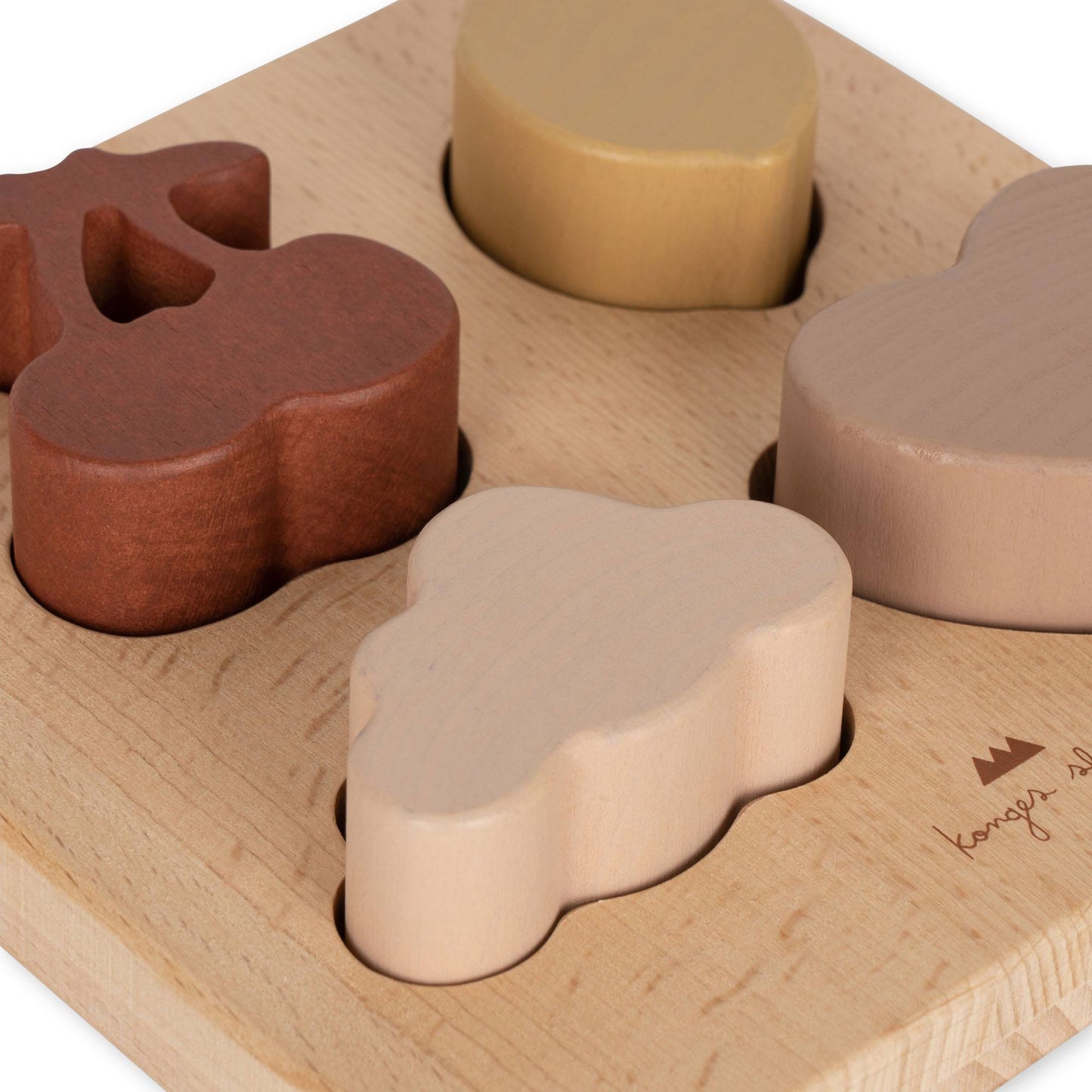 Konges Sløjd : Puzzle/jeu de formes "Cœur" 4 pièces