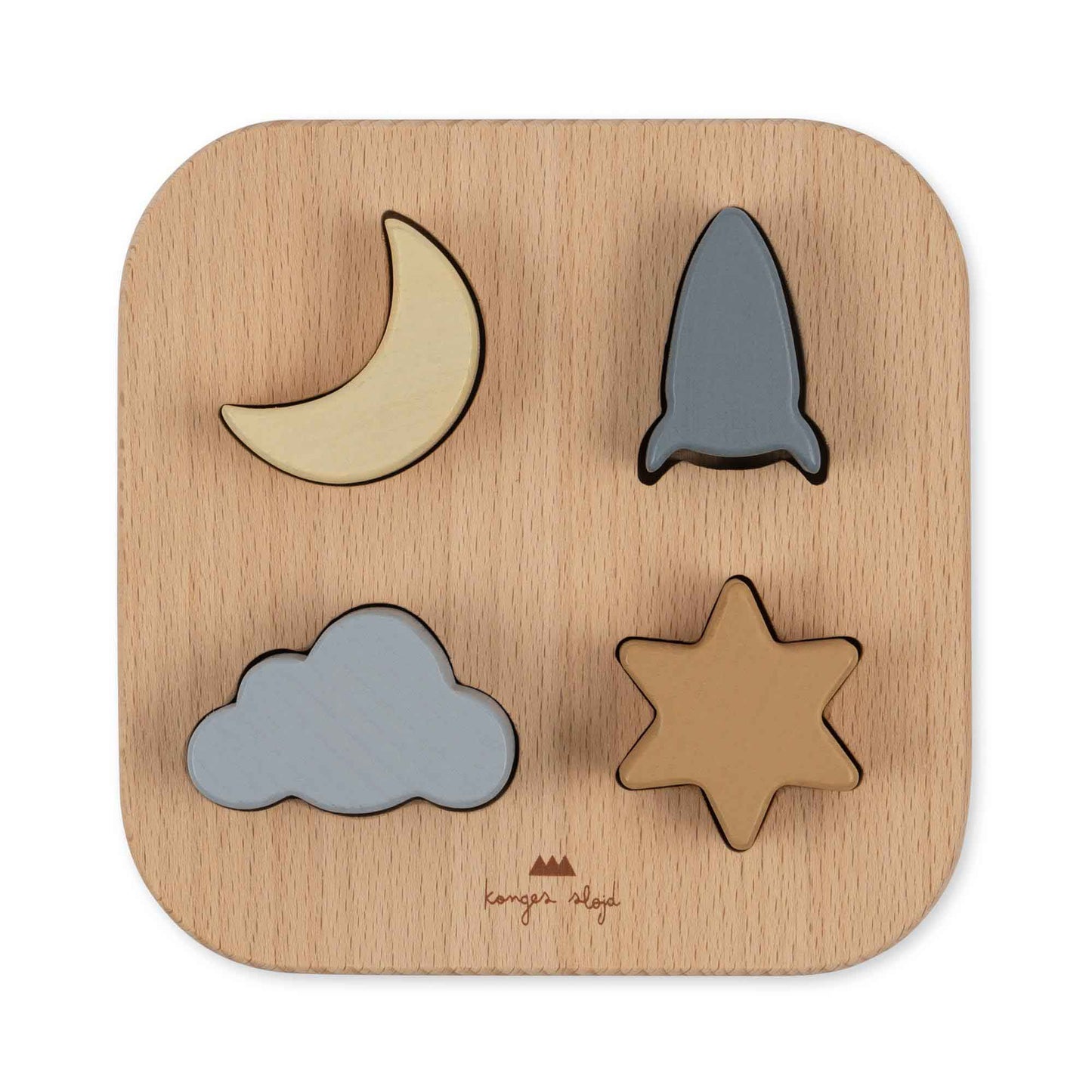 Konges Sløjd : Puzzle/jeu de formes "Sky" 4 pièces