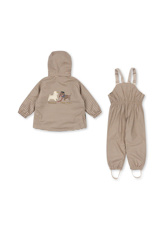 Konges Sløjd: Thermo-Regenset "Palme" Stripe la Mer
