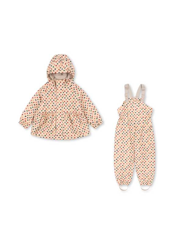 Konges Sløjd : Ensemble de pluie thermique "Palme" Coeur | Colore Frappe