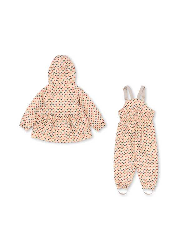 Konges Sløjd : Ensemble de pluie thermique "Palme" Coeur | Colore Frappe