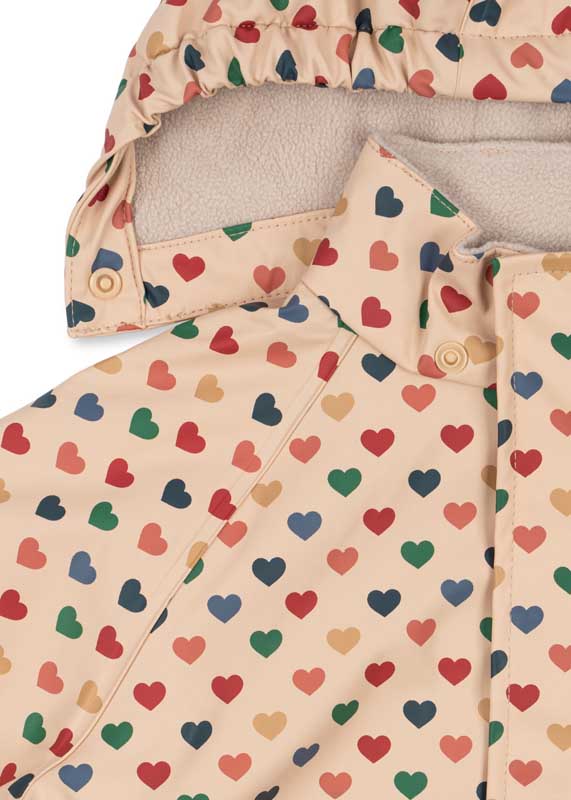 Konges Sløjd : Ensemble de pluie thermique "Palme" Coeur | Colore Frappe