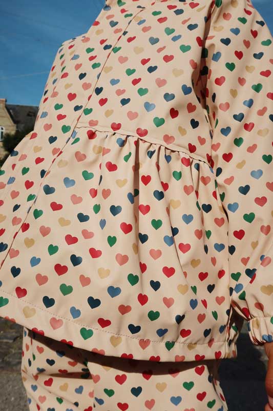 Konges Sløjd : Ensemble de pluie thermique "Palme" Coeur | Colore Frappe