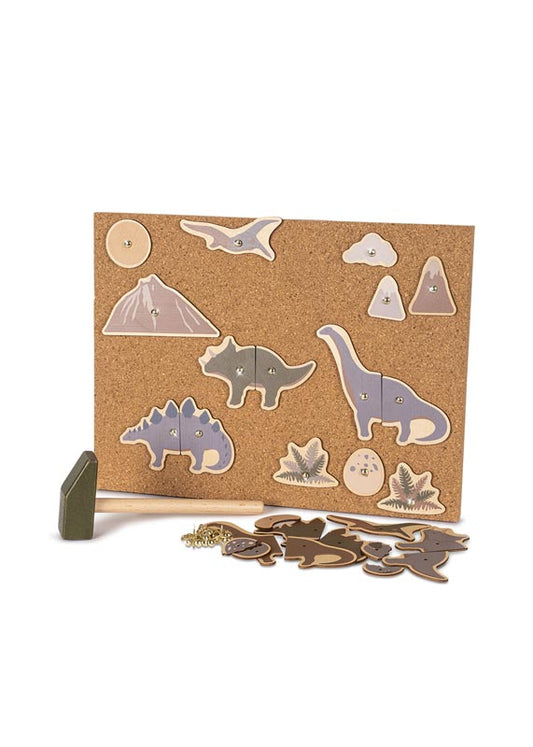 Konges Sløjd: Cork Hammer Game "Dino"