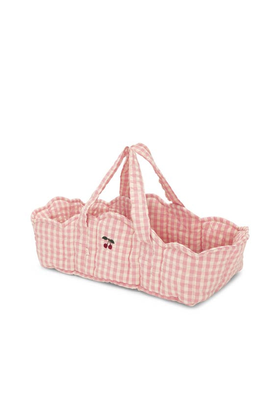 Konges Sløjd : Porte-poupée "Powder Pink Check"
