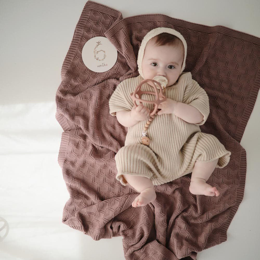 Coffret cadeau de naissance "Premium" Bleu | 6 pièces