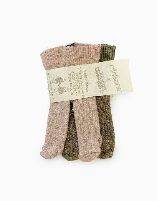 Minikane: Doll Clothes "Tights" 2-Pack | Gordis & Babies | Rosé/Green
