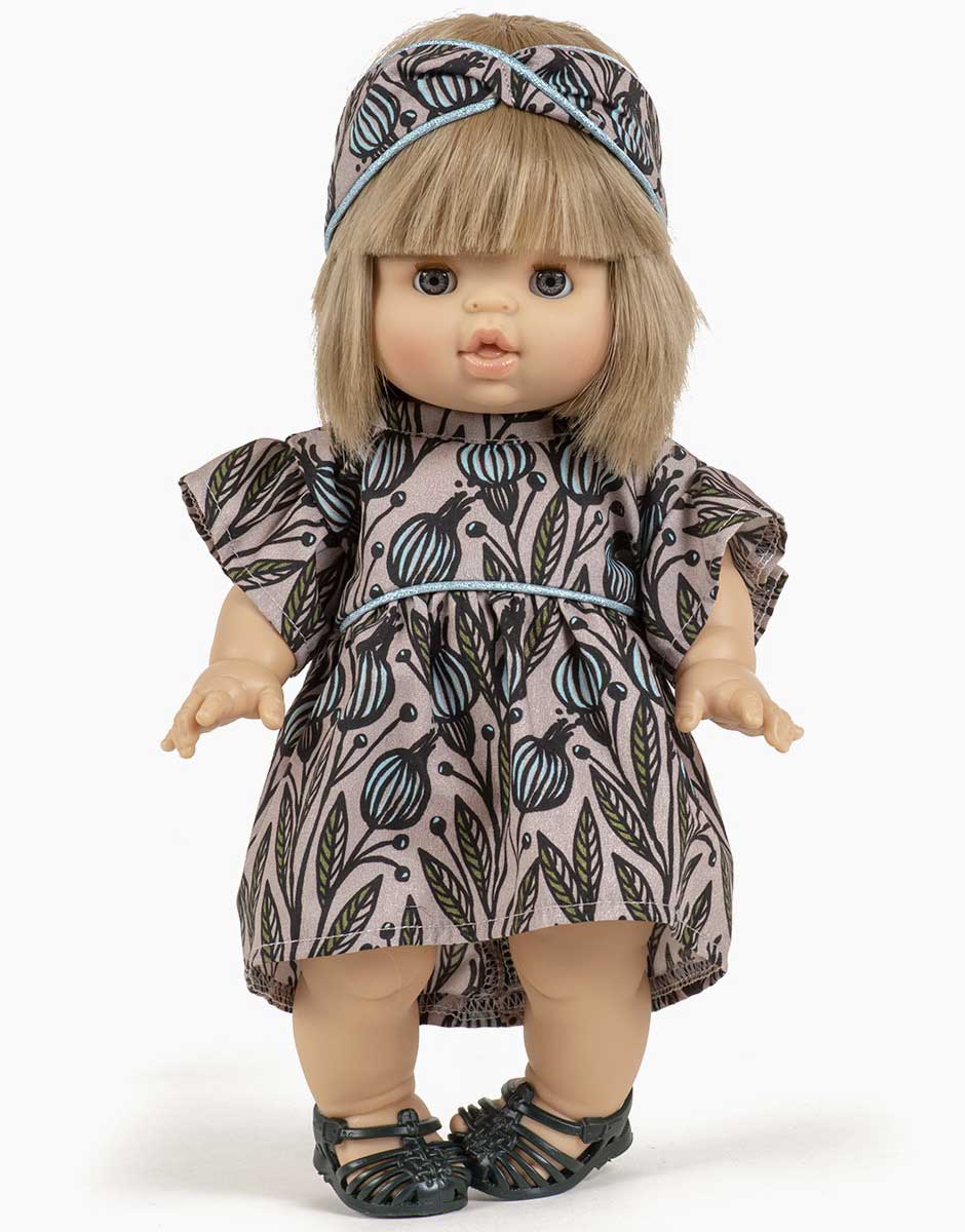 Minikane : Robe en coton pour poupée "Iris" | Gordis (34cm)