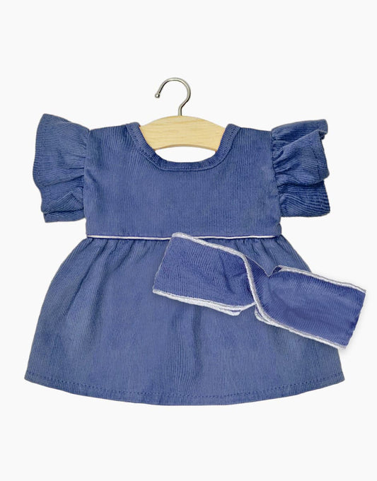 Minikane: Doll Clothes Dress with Headband "Daisy" | Gordis (34cm) | Blue