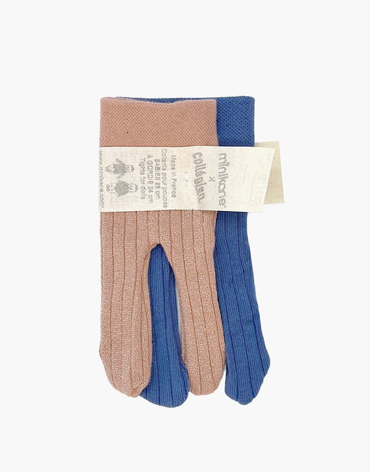 Minikane: Doll Clothes "Tights" 2-Pack | Gordis & Babies | Rosé/Blue
