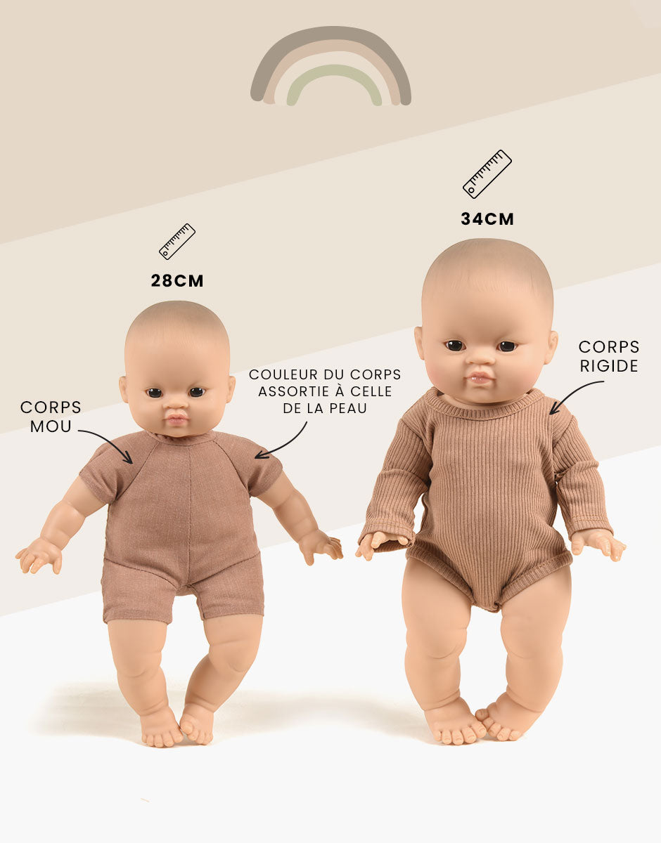 Minikane : Poupée bébé "Gaspard" 28 cm