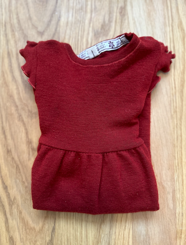 Dilling Langarmkleid "Red Lady" aus 100 % Merinowolle | Gr. 92
