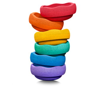Stapelstein® : Ensemble arc-en-ciel de 6 pièces "Classic"