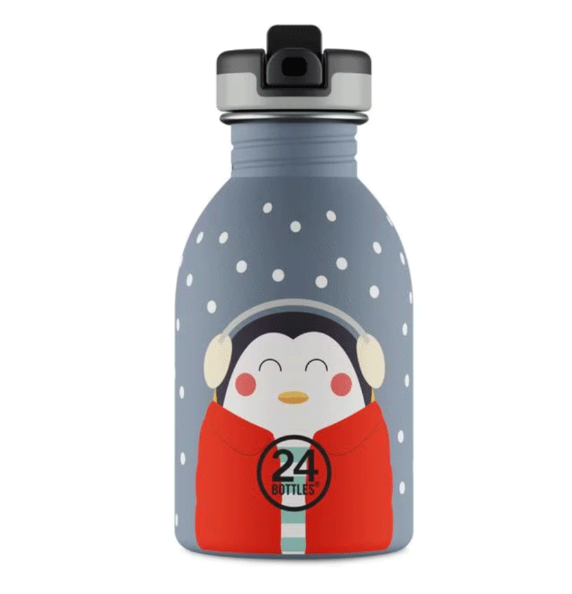 24 Bottles : Gourde Urban "Happy Penguin" 250 ml