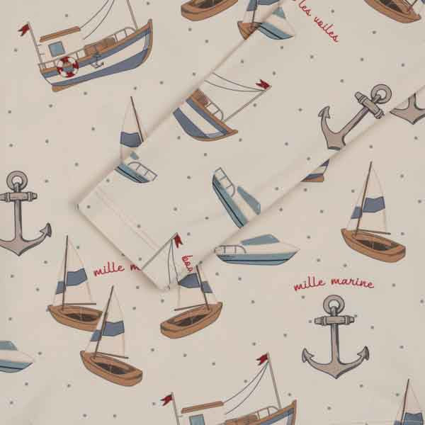 Konges Sløjd : T-shirt anti-UV "Aster" Sail Away