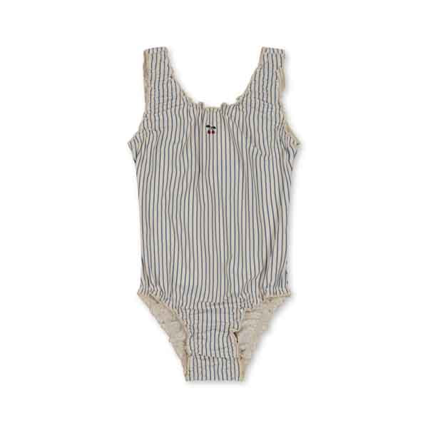 Konges Sløjd : Maillot de bain Colette "Rayures bleues"