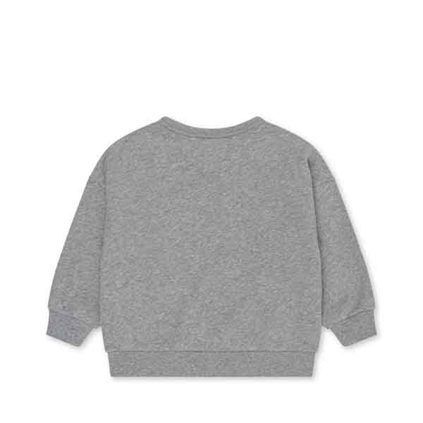Konges Sløjd : Sweat-shirt "Loupy Lou" Gris chiné