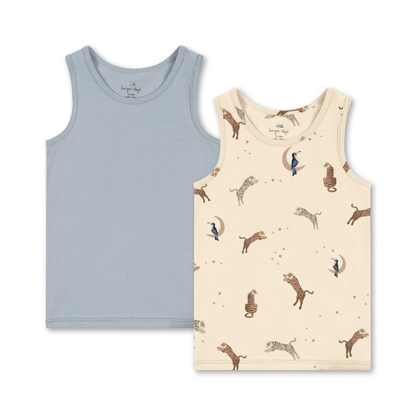 Konges Sløjd : Lot de 2 maillots de corps "Roar/Pearl Blue"