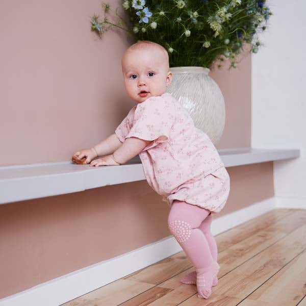 GoBabyGo: Krabbel-Strumpfhosen "Dusty Rose"