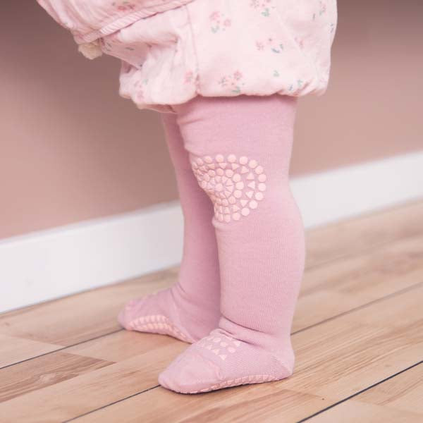 GoBabyGo: Krabbel-Strumpfhosen "Dusty Rose"