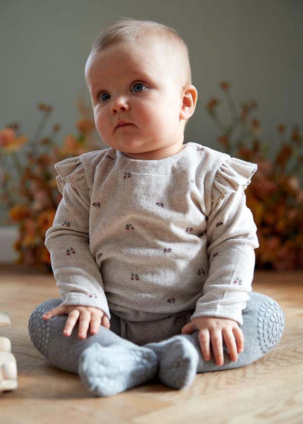 GoBabyGo: Krabbel-Strumpfhosen "Grey Melange"