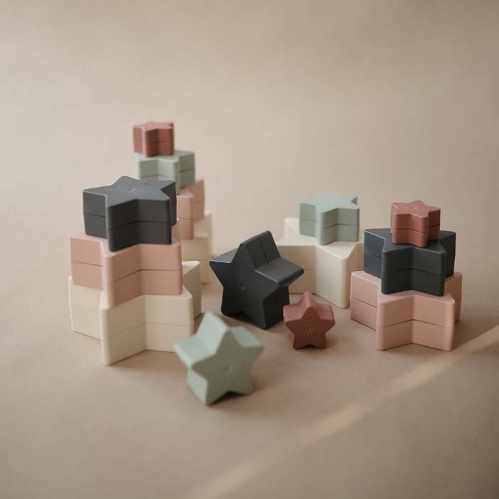 Mushie : Jouet à empiler "Nesting Stars" 5 pièces