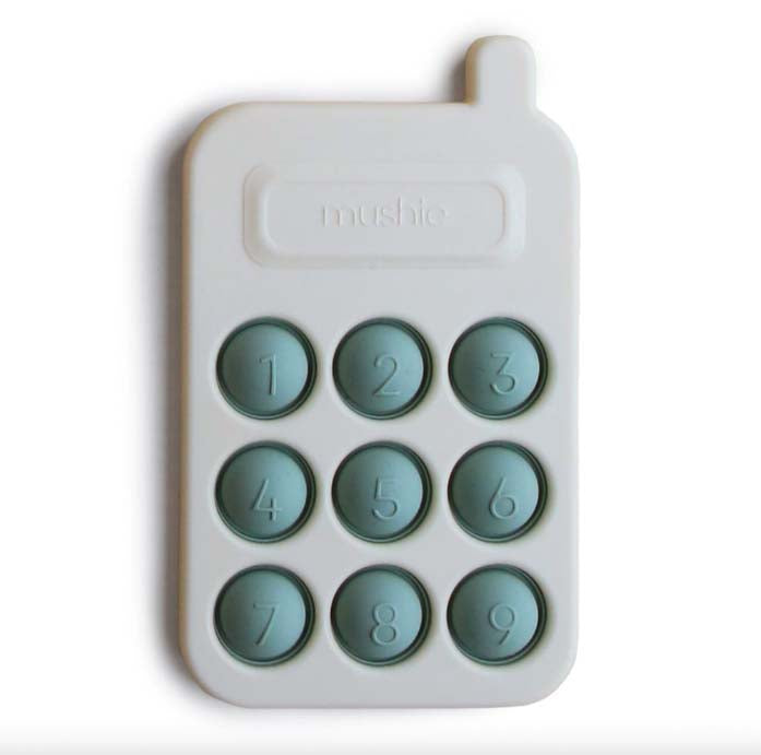 Mushie : Jouet à presser en forme de téléphone "Cambridge"
