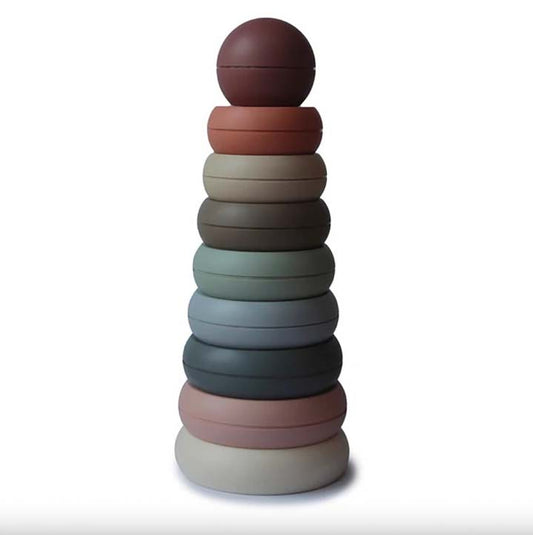 Mushie: Stacking Tower Rings "Original" 9-piece