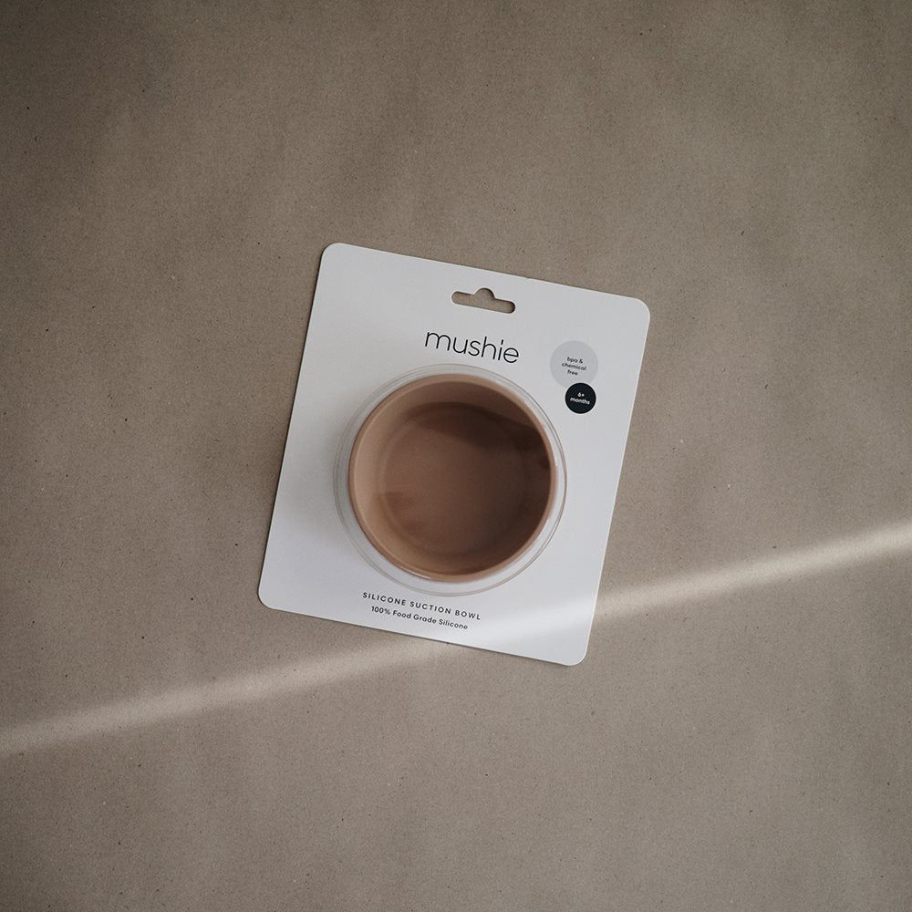 Mushie : Bol en silicone "Blush" avec ventouse