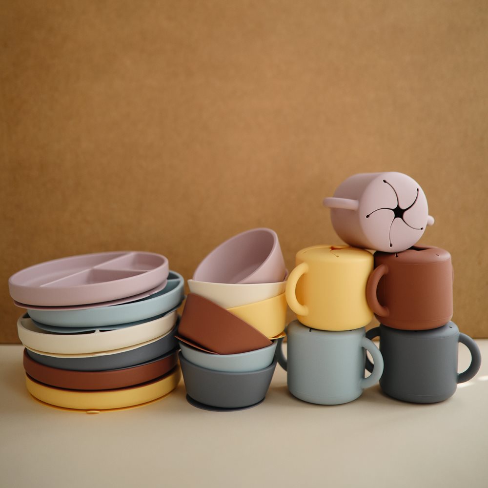 Mushie : Bol en silicone "Tradewinds" avec ventouse