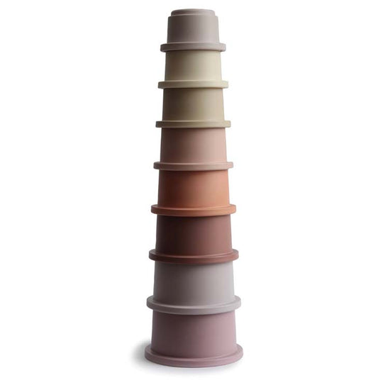 Mushie: Stacking tower cup "Petal" 8-piece