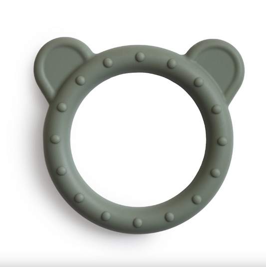 Mushie: Teething ring bear "Dried Thyme"
