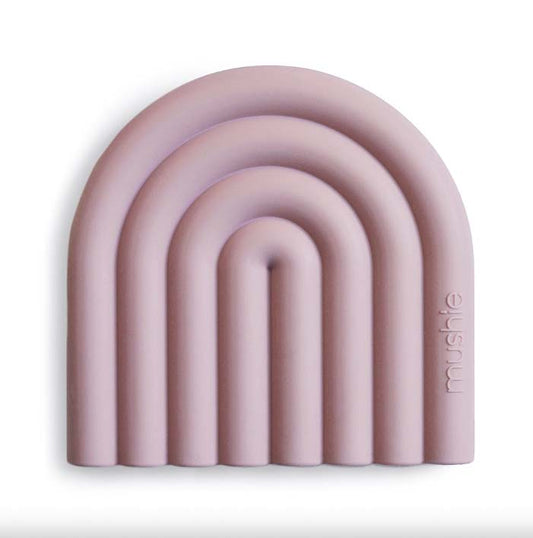 Mushie: Teether Rainbow "Mauve"