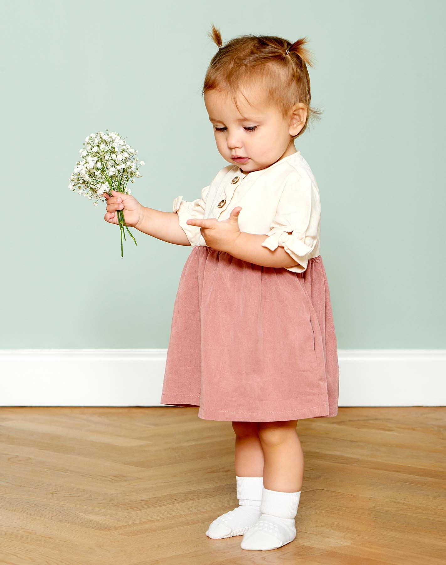 GoBabyGo: Rutschfeste Socken Bambus "Off White"