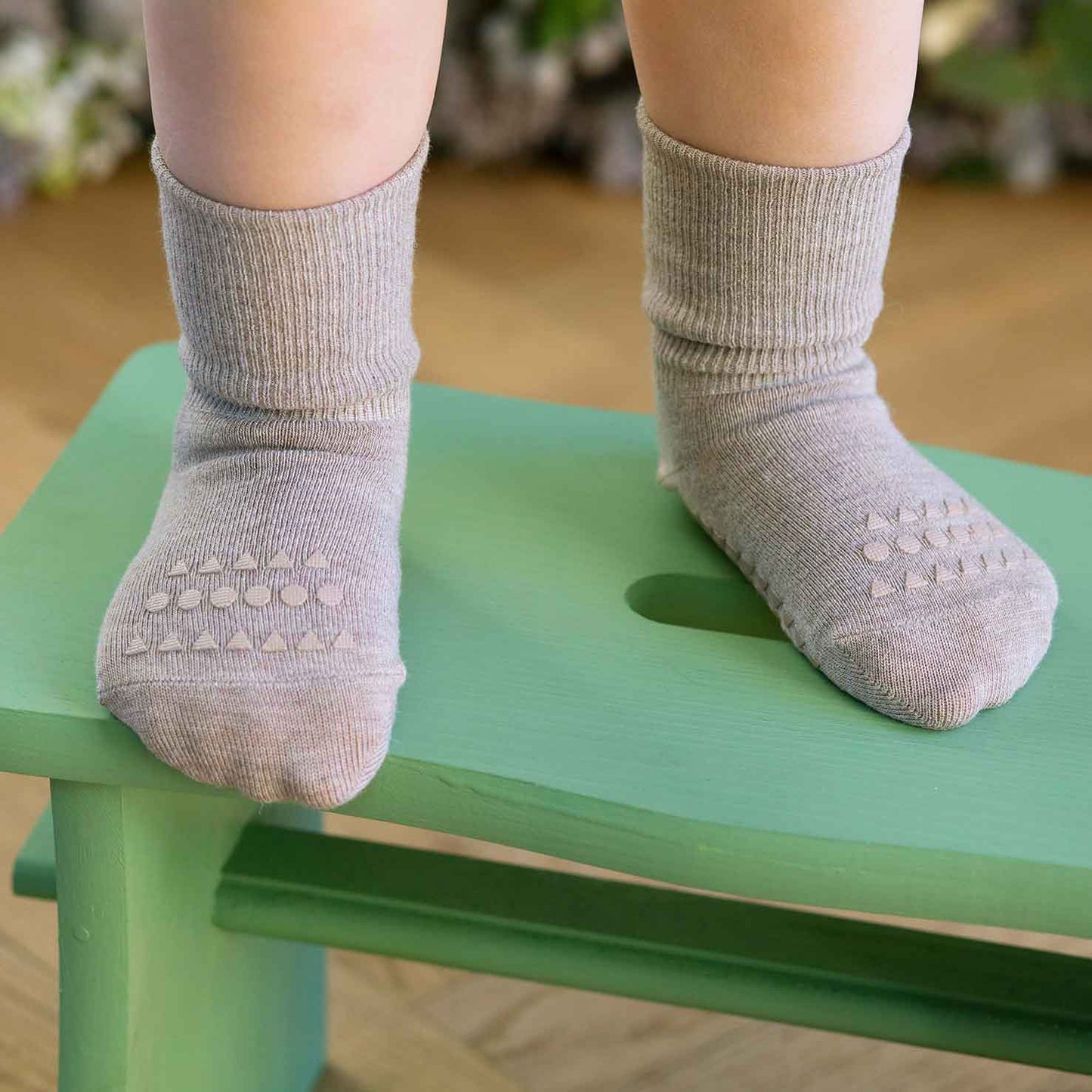 GoBabyGo: Rutschfeste Socken Bambus "Sand"