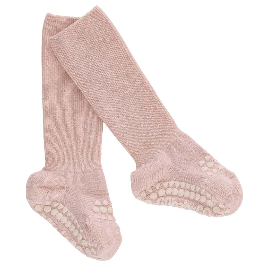GoBabyGo : Chaussettes antidérapantes en bambou "Rose tendre"
