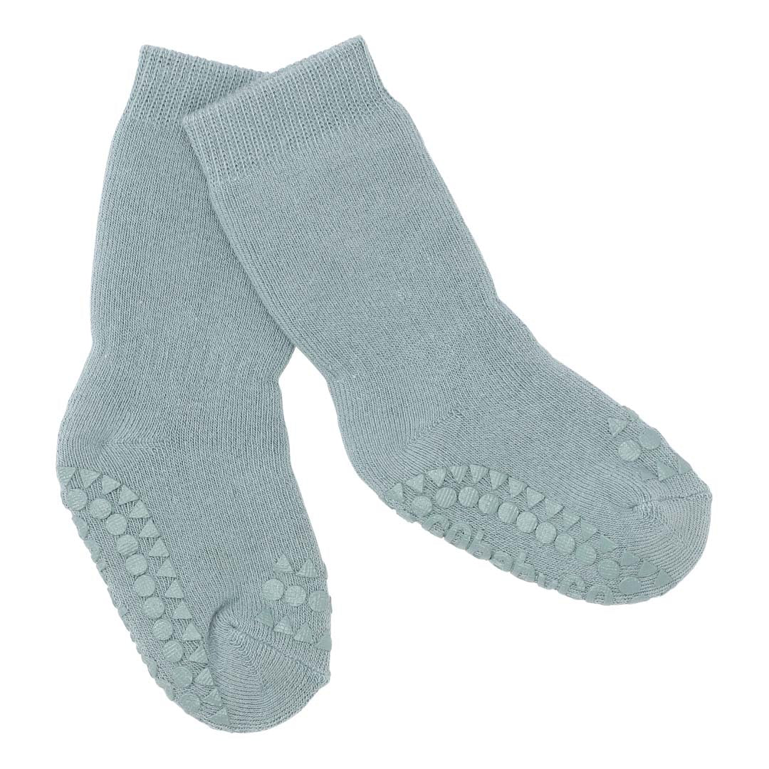GoBabyGo : Chaussettes antidérapantes "Dusty Blue"