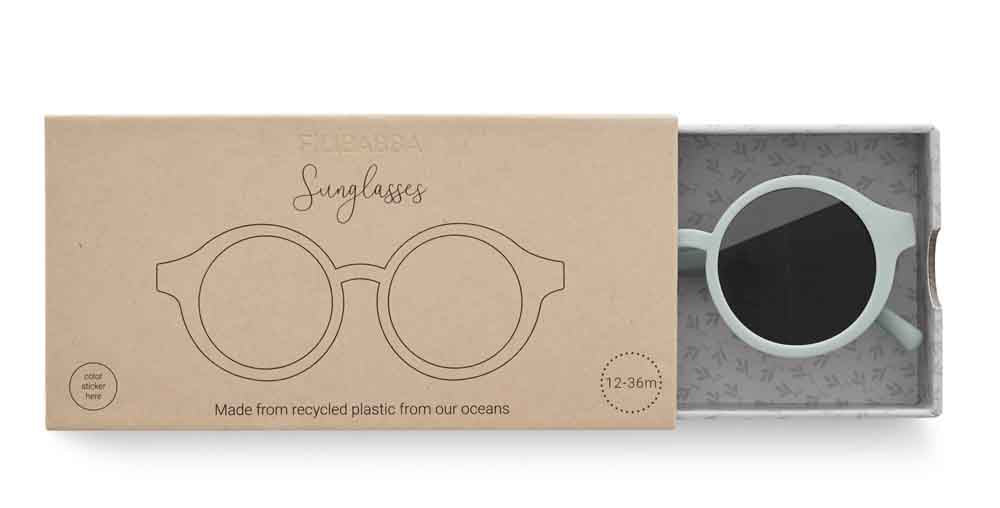 Filibabba: Kindersonnenbrille aus recyceltem Plastik "Tender Green"