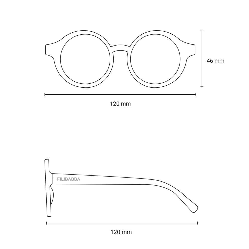 Filibabba: Kindersonnenbrille aus recyceltem Plastik "Tender Green"