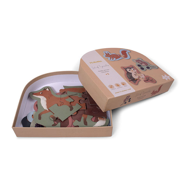Filibabba : Coffret de 7 puzzles "Faune nordique"