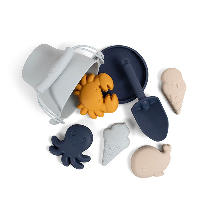 Filibabba : Set de plage en silicone "couleurs froides"