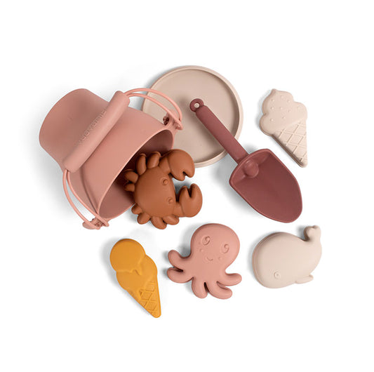 Filibabba: Silicone beach set "warm colors"