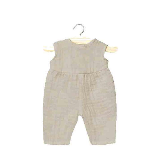 Minikane: Doll Clothes "Strampler Linda" Gordis 34/37 cm Light Grey