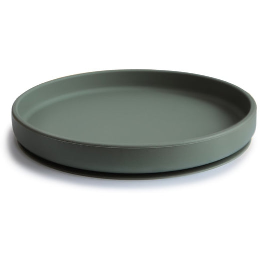 Mushie: Silicone plate classic "Dried Thyme" with suction cup